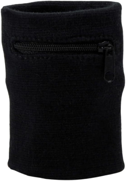 Suddora Zipper Wrist Pouch - Sweatband/Wristband Wallet for Keys, ID, Cards, Cash