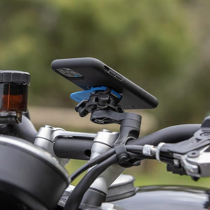 Quad Lock Motorcycle Handlebar Mount Kit with Vibration Dampener and MAG Phone Case for iPhone 13 Pro Max