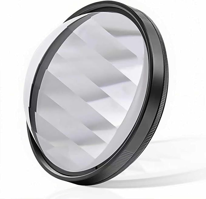 GREEN.L 58mm Linear Prism Filter, Special Effects Filter for Creative Multiple Images & Foreground Blur, Premium Optical Glass, with Portable Pouch