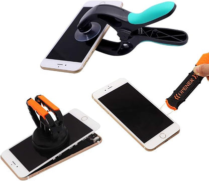 Phone Repair Tools LCD Screen Opening Pliers Suction Cup Kit Spudger Disassembly Tools Set for iPhone Samsung Huawei xiaomi LCD Screen Pry Opening Tools, 3Pcs