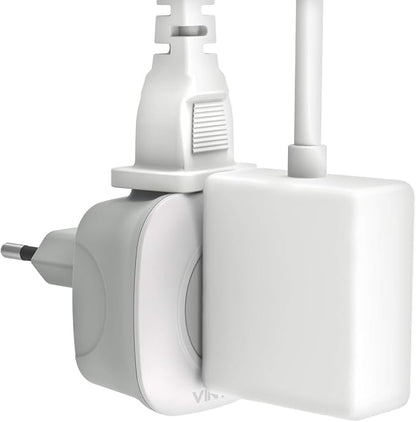 3 Pack European Travel Plug Adapter, VINTAR International Power Plug Adapter with 2 American Outlets 2 in 1 Travel Essentials to France, Germany, Greece, Italy, Israel, Spain (Type C)