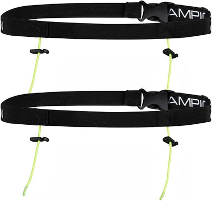 VeloChampion Lightweight Running Belt Waist Pack for Men Women - Elasticated Stretch Fit Race Number Holder - No Pins - 3 Sizes - Run. Triathlon. Cycle. Marathon. Jogging (2, X-Small)