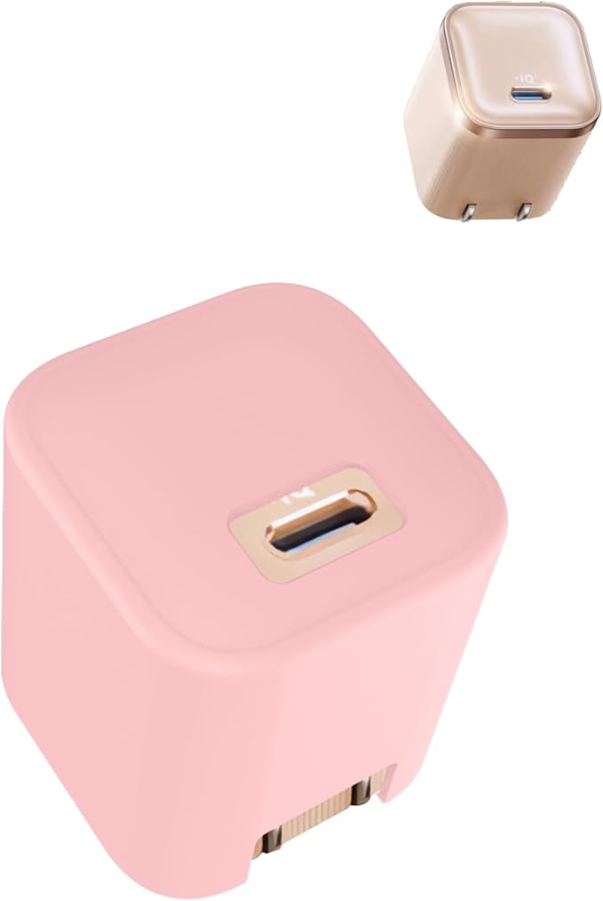 Case for Anker Nano 45W USB-C Charger (Model: B2692), Kids-Friendly Soft Silicone Protective Cover, Shockproof, Waterproof (Pink)