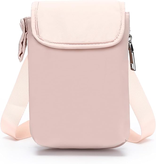 Herald Mini Phone Crossbody Bag with Water Bottle Holder, Water Bottle Carrier Bag with Strap for GYM, Hiking, Cycling