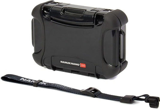 NANUK 320-0001 Nano Series Waterproof Medium Hard Case for Phones, Cameras and Electronics (Black)
