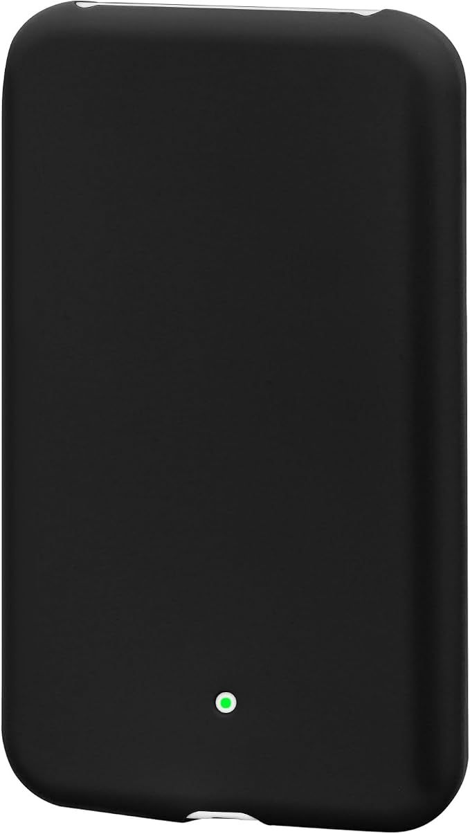 kwmobile Case Compatible with Apple Air MagSafe - Portable Powerbank Cover - External Battery Charger Bag, Shockproof - Black