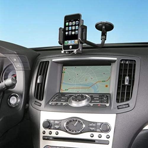 2-in-1 Car Mount Windshield Dash AC Air Vent Phone Holder Rotating Dock Gooseneck for Verizon Motorola Moto Z Droid - Verizon Motorola Moto Z Force Droid - Verizon Motorola Moto Z Play Droid