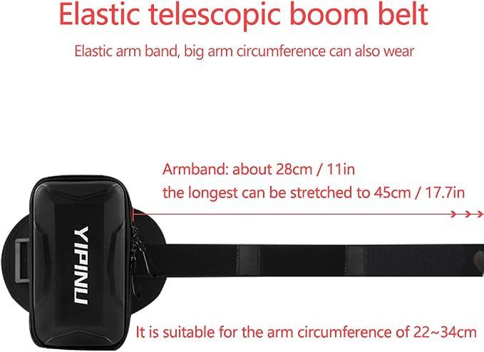 Dxyufazhe Outdoor Sports Multifunctional Armband Waterproof Running Sports Fitness Mobile Arm Bag, Compatible with iPhone 15 Pro Max 15 XS XR 8, Galaxy S25 S20 S10 Plus for Men & Women (Silver)