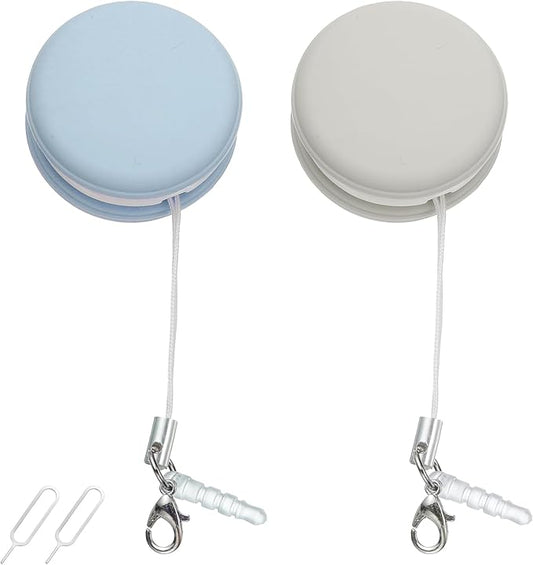 MECCANIXITY 2Pcs Screen Cleaners Blue Khaki Phone Screen Cleaning Wipes, Fingerprint Proof Cleaning Ball for Mobile Phones, Computers, Tablet Touchscreens, Car Screens