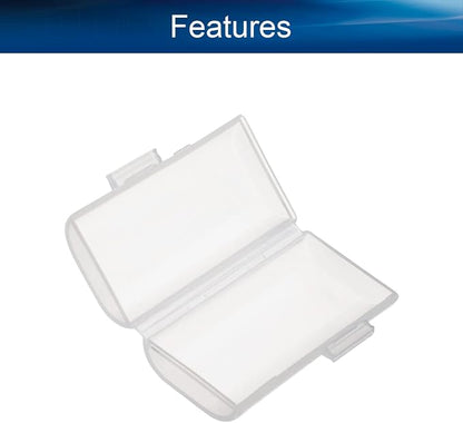Heyiarbeit AAA Battery Organizer Box PP Battery Storage Case Battery Holder Storage for Carrying Battery Transparent 5Pcs
