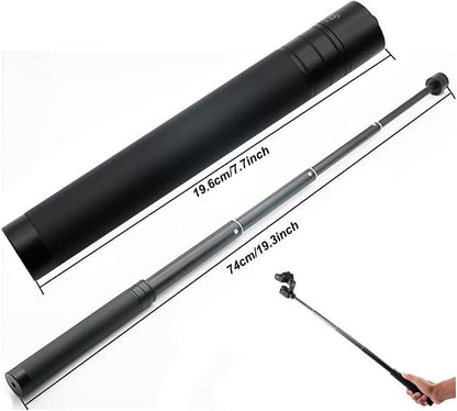 Extension Rod for Gimbal, 29in Selfie Stick Compatible with Gimbal Stabilizer DJI OM 5/4 Osmo Mobile 3 2/Feiyu/Zhiyun Smooth 5 Q & 4 and All Gimbles with 1/4" Thread,Handheld Pole Go Pro Action Camera