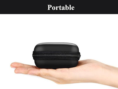 Charger Case,Mini Cable Organizer Cases,Pouch Case Bag | Small Charger Organizer,Waterproof Travel Storage Carrying Bag for USB Drives,Power Adapter,Cords etc,Square,Black