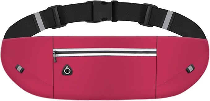 Slim Running Belt Fanny Pack for Men Women, Running Phone Holder Runners Pouch Waist Pack for Workout (1198, Pink)
