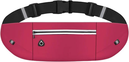 Slim Running Belt Fanny Pack for Men Women, Running Phone Holder Runners Pouch Waist Pack for Workout (1198, Pink)