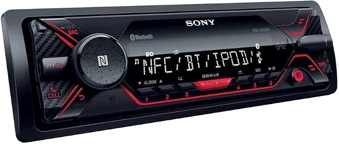 Sony DSX-A410BT Single Din Bluetooth Front USB AUX Car Stereo Digital Media Receiver (No CD Player)