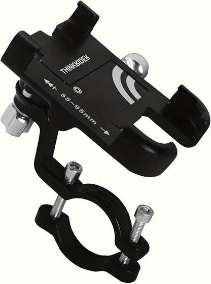 ThinkRider The Ultimate MTB Phone Mount Stand: 360° Rotatable Aluminum Adjustable Non-Slip Cycling Bracket