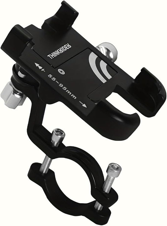 ThinkRider The Ultimate MTB Phone Mount Stand: 360° Rotatable Aluminum Adjustable Non-Slip Cycling Bracket