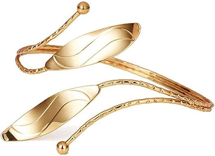 Suoirblss Metal Egyptian Arm Bracelet Upper Arm Cuff Jewelry Arm Bangles Armband for Women Wedding Gypsy Boho Armband