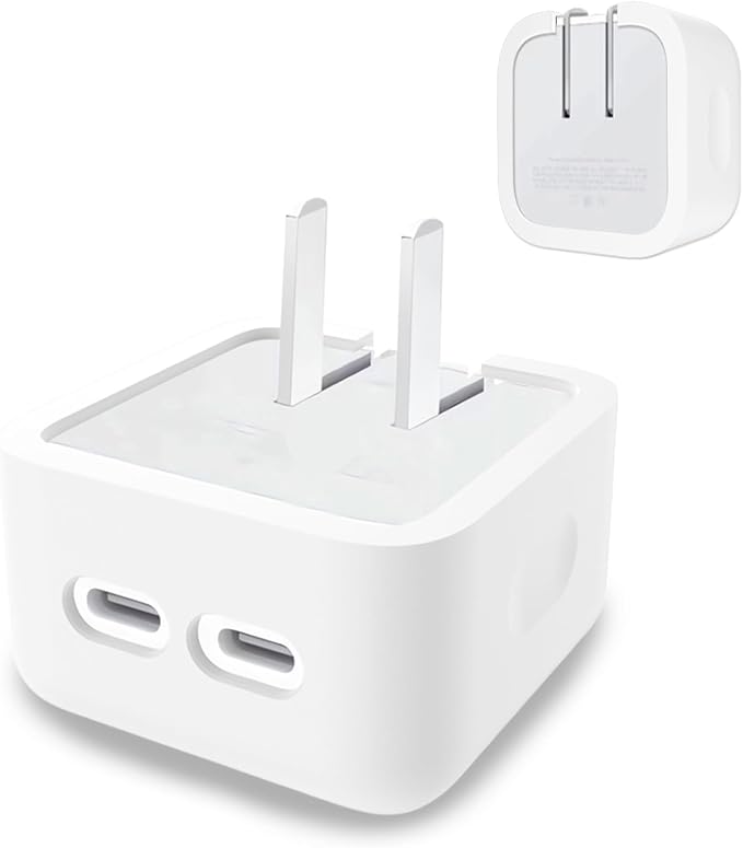 Case for Apple 35W Power Adapter – Soft Silicone Protective Cover for Dynamic Charger,Shockproof Dustproof Charging Block Protector Sleeve[White]