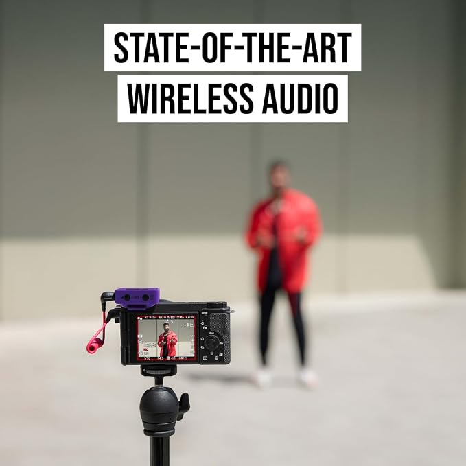 RØDE Wireless GO (Gen 3) – Compact Wireless Mic – Pristine Audio, 32-bit Float Recording, Automatic Level Control, for Phones, Cameras and Computers (Purple)