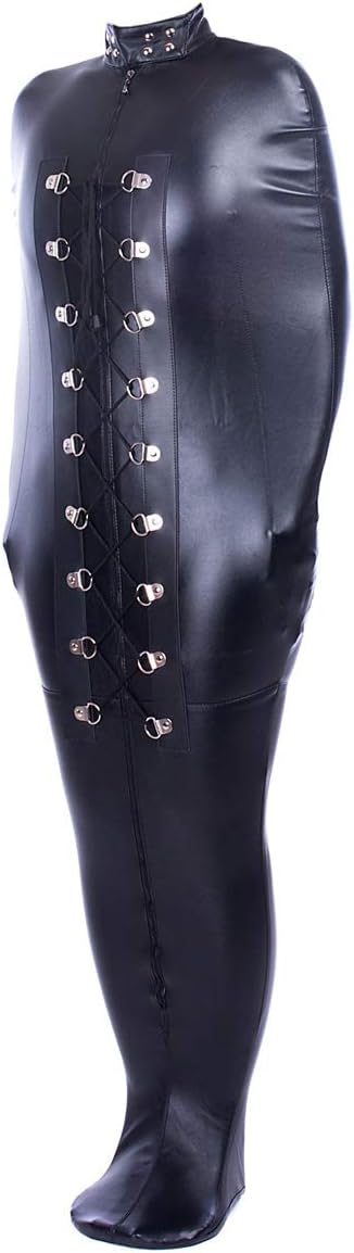 Leather Sports Armor Fully Coated Bag with Sleeping Bag Arm Sleeves,Fully Enclosed Mummy,Skinny Leather Mermaid for Men/Women
