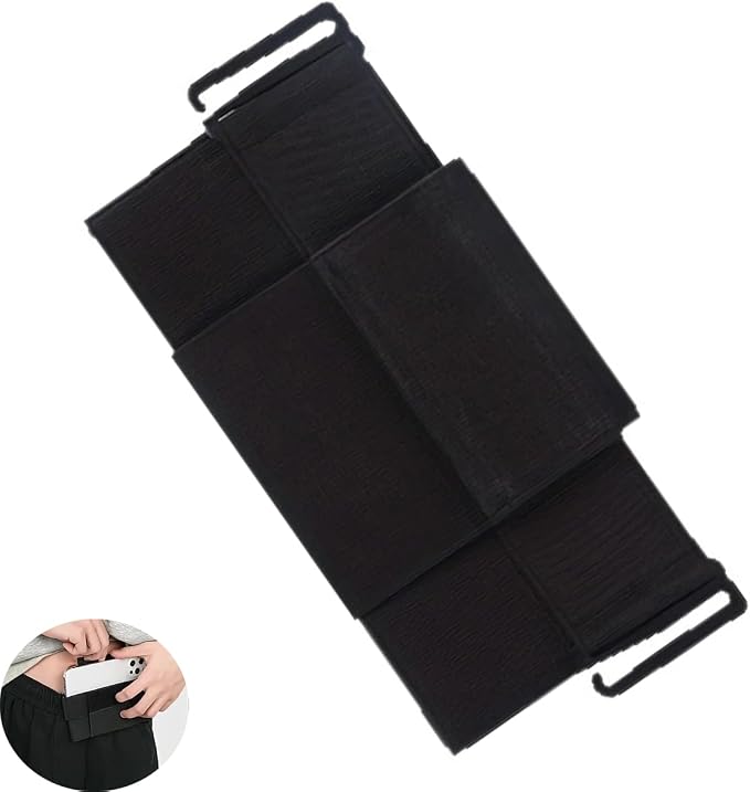 Phone Holster Running Belt Pouch Lightweight Phone Wallet Case Waist Phone Holder for iPhone Galaxy Athletic Workout Jogger Pants Running Sports Men's Sweatpants Traning Track Pants