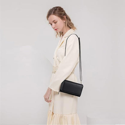 Peacocktion Crossbody Bags for Women RFID Wristlet Wallets Travel Vegan Leather Small Clutch Purses with Phone Pocket Zipper
