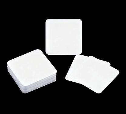8PCS Suqare Adhesive Replacement Double Sided Tape for Car Dashboard Heavy Duty Sticky Pad Phone Mount 3.93" and 3.15" Foam Tape for Windshield Dash GPS Cam Holder Metals Glass Papers Decoration Toy