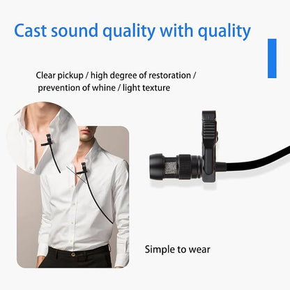 YXG Lavalier Microphone Lapel Microphone, Heart Shaped Directional Condenser mic Compatible with Shure Wireless Bodypack Transmitter, with 1.45m Cable Mini XLR 4 Pin TA4F Plug
