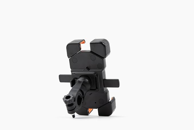 Motorcycle Phone Mount with USB Charger (3.25–7") – Waterproof Cell Phone Holder for Motorcycle, ATV, Snowmobile – 12V Dual USB-C Fast Charging – Includes Mirror Mount & Rain Cover