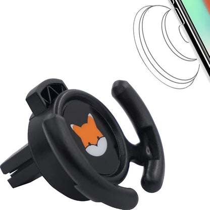Car Vent Mount Holder - Compatible with Popsocket - Car Mount Made for Pop Socket Grips Collapsible Phone Holder for Pop Mount with Secure AC Vent Clip Horizontal Air Vent ONLY (Black)