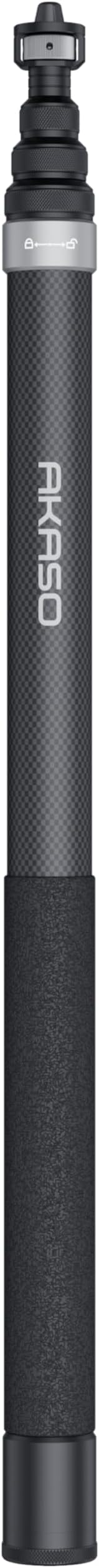 AKASO 118"/3m Invisible Selfie Stick - Carbon Fiber Extension Pole for Insta360 X5/X4/X3, DJI Osmo 360, GoPro Hero 13/12/11, AKASO 360/EK7000/EK7000 Pro, Brave 4/4 Pro, Brave 7/7 LE Action Camera
