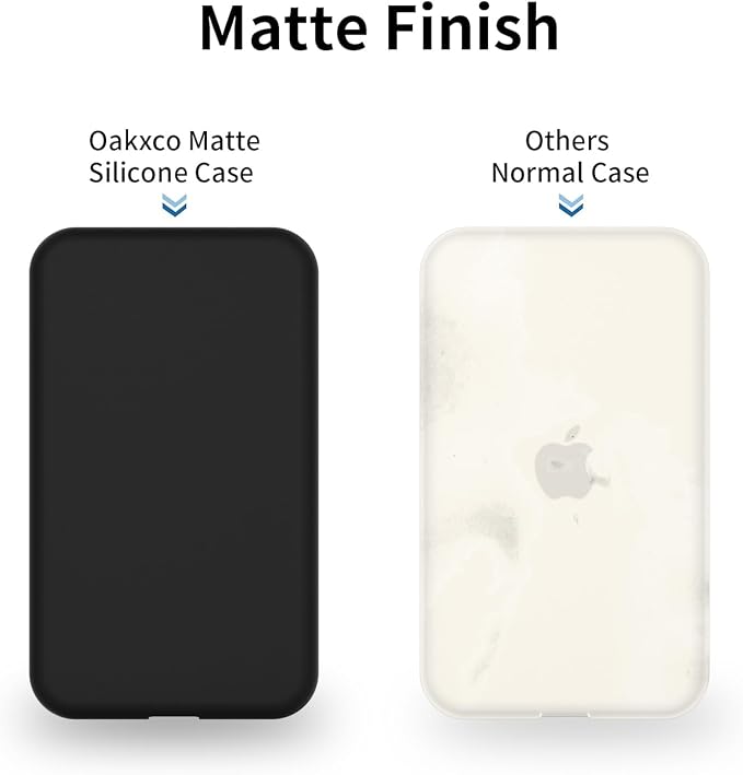oakxco Silicone Case Compatible with iPhone Air Magsafe Battery Pack, Ultra Thin Slim Cover for 17 Air Battery Pack, TPU Rubber Scratch & Shatter Resistant Cover, Black