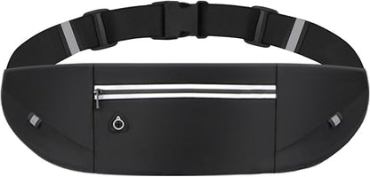 Slim Running Belt Fanny Pack for Men Women, Running Phone Holder Runners Pouch Waist Pack for Workout (1198, Black)
