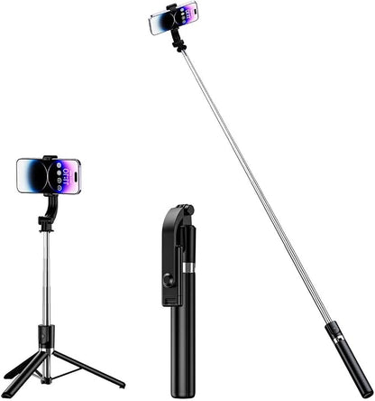 Tianle Selfie Stick, 67 Inch Phone Tripod Extendable Cell Phone Tripod Stand with Wireless Remote and Phone Holder Compatible with iPhone Android Phone for Selfie, Video Recording, Photo