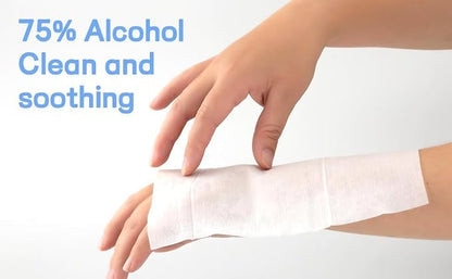 Antiseptic Hand Sanitizing Wipes 75% Alcohol 150 Count (3 Packs of 50 Wipes)