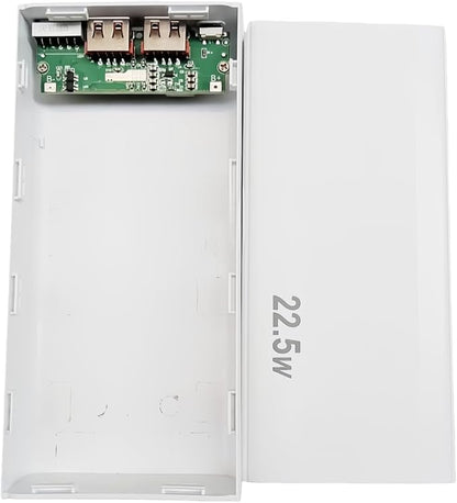 22.5W 1260110 Battery Case Ensuring Fast Charging Enclosure Box Detachable Mobile Power for Electronics Fast Charging White
