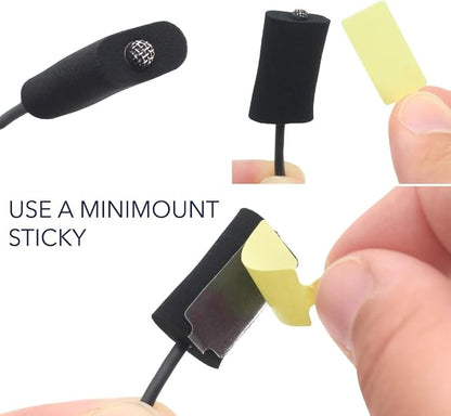 URSA Foamies Pro - Pack of 12 (Black) | Soft Foam Mounts for Wireless Lavalier Mics | Microphone Foam Covers | Stick Directly to Skin or Costume | Fits Most Microphone Brands | Lav Mic Accessories