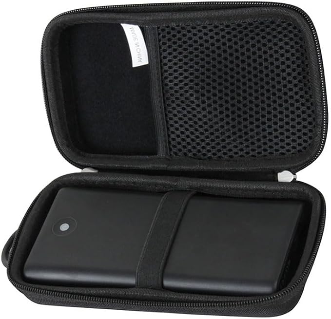 Adada Hard Travel Case for Anker Power Bank, 20,000mAh Travel Essential Portable Charger,3-Port 87W Max Fast Charging Battery Pack (Black)
