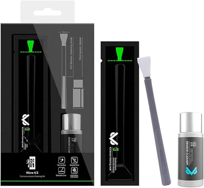 VSGO Digital Camera Cleaning Swab Sensor Cleaning Swabs with 10ml Sensor Cleaning Solution Dry CCD CMOS Clean Swab with Sensor Cleaner for Nikon Sony Canon DSLR Camera Clean (12mm (6pcs Sensor Swab))
