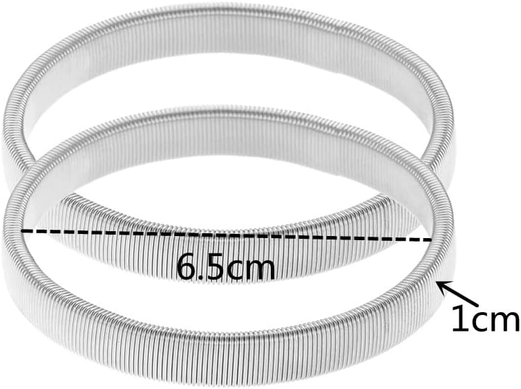 COLORFUL BLING 2-6pcs Metal Arm Band Adjustable Anti-Slip Bracelet Shirt Sleeve Holders Wrap Bangle Garters Stretch Armbands Set Gift