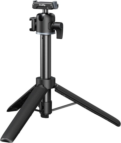 SmallRig Action Camera Selfie Stick Tripod, 7.8-21.6in Extendable, 360° Ball Head, Cold Shoe Mount, Quick Release Adapter for DJI Action 5 Pro/4, 1/4-20" Screw for Hero 13/12/11, Webcam - 5435