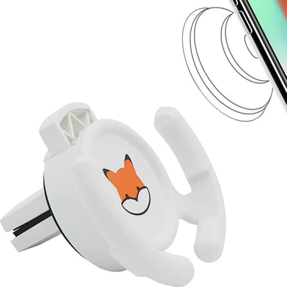 Car Vent Mount Holder - Compatible with Popsocket - Car Mount Made for Pop Socket Grips Collapsible Phone Holder for Pop Mount with Secure AC Vent Clip, Horizontal Air Vent ONLY (White)