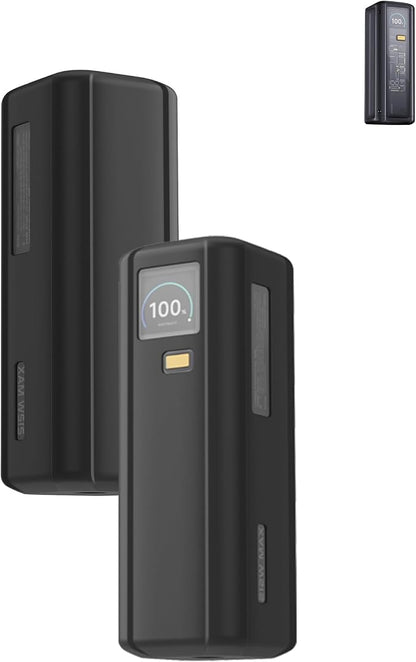 Case for Xiaomi 212W HyperCharge P03MI Power Bank 25000 mAh, Soft Silicone Protective Portable Scratch Shock Resistant with Lanyard，Black