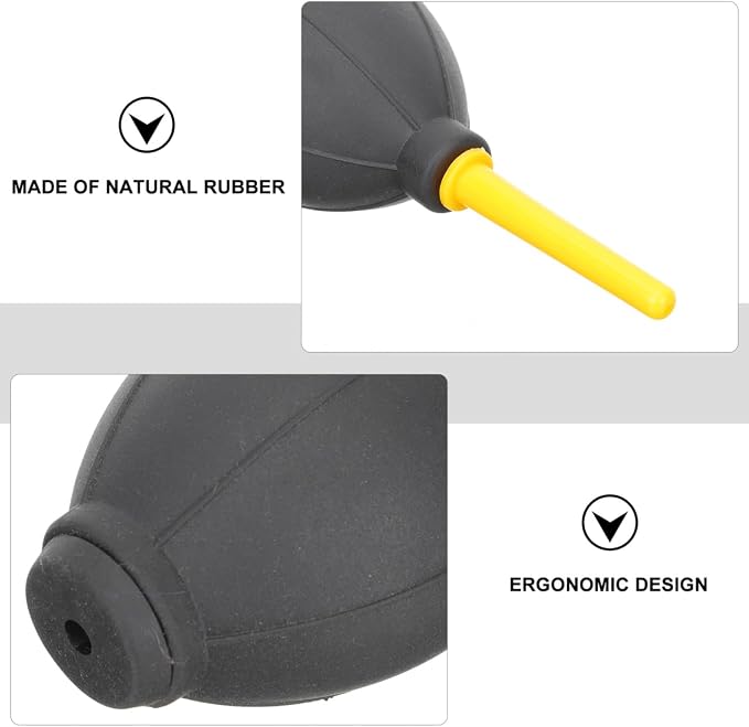 Camera Air Blower Dust Cleaner 2.17 Inch Bulb Pump for DSLR Lens Keyboard Mobile Phone Screen Cleaning Tool with Ergonomic Grip