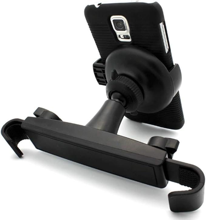 Holder Car Headrest Mount for Compatible with Samsung Galaxy S24/S23/S22/S21/S20/FE/Plus/Ultra Phones - Seat Back Cradle Swivel Dock