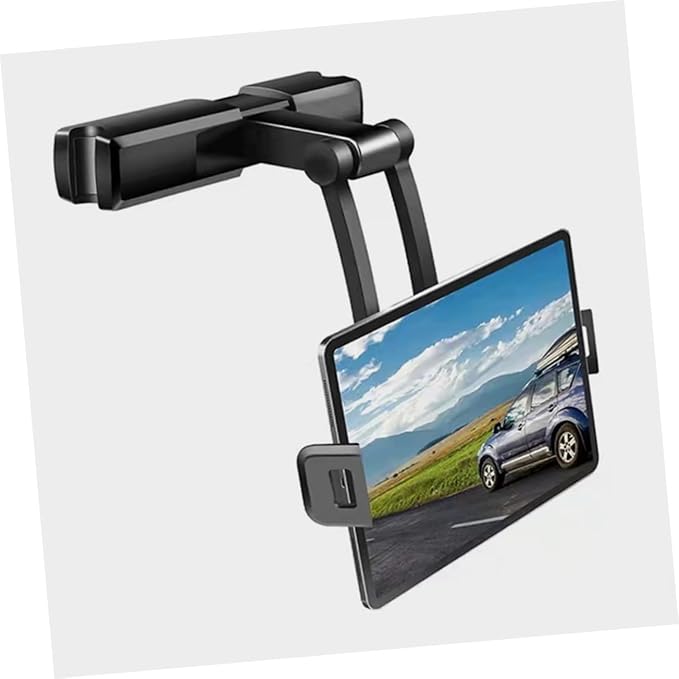 Homoyoyo Tablet Holder for Car Headrest Phone Mount for Backseat Compatible Devices Stable and Secure Design Protective Hooks for Family Travel