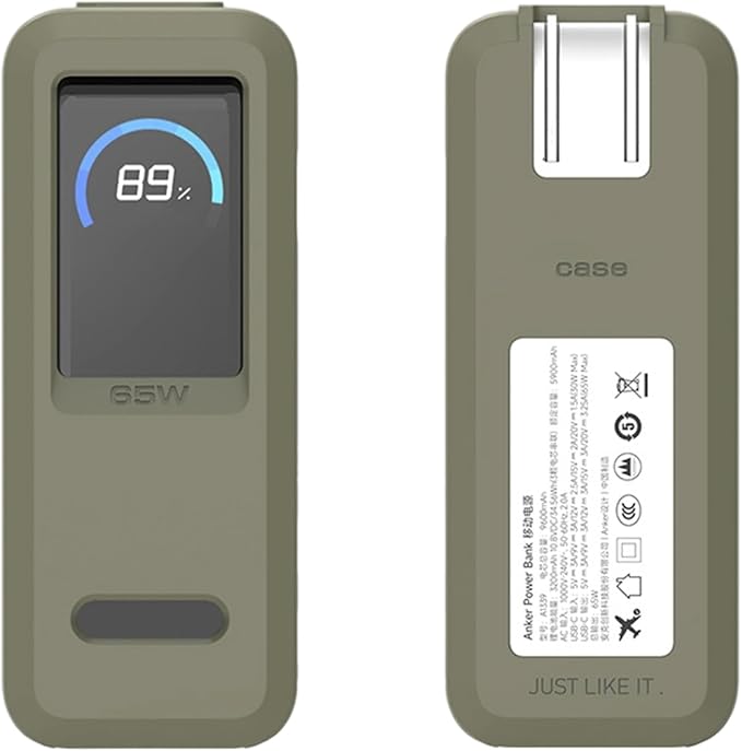 Portables Silicone Carrying Case Protective Storage Bag for 2 in 1 65W 9600mAh Power Banks Case Only