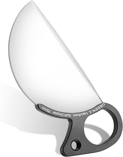 GREEN.L 100mm Handheld Split Diopter Prism Filter – Half Circular Optical Glass Lens for Creative Foreground Blur, Bokeh & Cinematic Effects