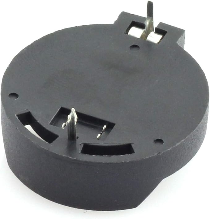 Tegg 10PCS 3V CR2032 CR2025 CR2016 Coin Cell Battery Holder Case Black